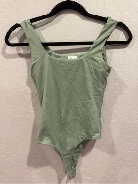 Francesca's Collections Sage Green Tank Bodysuit